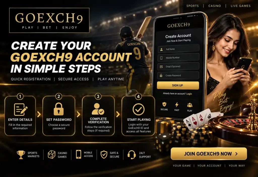 Create Your GoExch9 Account in Simple Steps